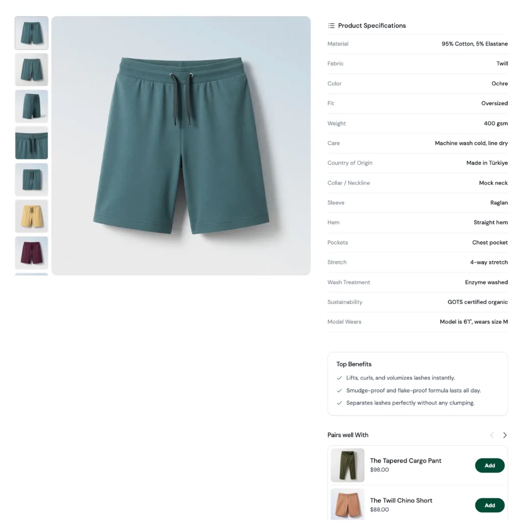 Rich Product Details Support in the Untamed Shopify theme